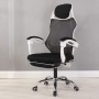 Chaise de Bureau Ergonomique en Maille Respirante et Ajustable - Couleur Noire