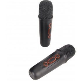 Haut-parleurs Portable BOOMS BOX 3, BT, Système LED avec paire Microphone Sans Fil