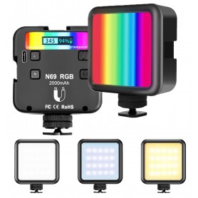 Mini projecteur de lumière RGB LED Vidéo Light pour camera et Photographie