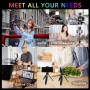 Mini projecteur de lumière RGB LED Vidéo Light pour camera et Photographie