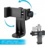 Support de Smartphone Rotatif 360 Degrés pour iPhone et Téléphones Android, Mécanisme Réglable