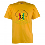 T-Shirts Rouge "Guinée 66", 100% coton de haute qualité, Col rond classique, unisexe, adaptée à tous
