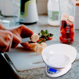 Balance alimentaire numérique avec bol, pour la cuisine, la pâtisserie multifonction d'arrêt automatique