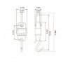 Mini Balance numérique Industrielle OCS-L 300 kg / 600 lb, Suspendue, Écran LCD rétroéclairé