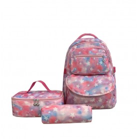 Sac à Dos scolaire 3 en 1 Kawaii pour Filles SA004, en Oxford imperméable de haute qualité