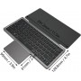 Clavier Pratique Sensible avec Étui Pliable et Touchpad - Bluetooth-compatible 5.2 pour Tablette