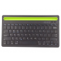 Clavier Bluetooth sans fil rechargeable avec support robuste pour tablette et smartphone