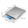 Balance de Cuisine Numérique VAHIGCY, Précision 0.1g, charge 3 kg, Ecran LCD