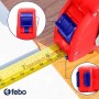 Mètre ruban en acier 3 mètres x 16 mm EMTOP EMTP13101, Enveloppe en ABS, Double bouton