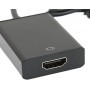 Convertisseur VGA vers HDMI Adaptateur Full HD 1080p, Port audio 3,5 mm, Port Micro USB pour alimentation