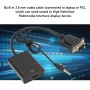 Convertisseur VGA vers HDMI Adaptateur Full HD 1080p, Port audio 3,5 mm, Port Micro USB pour alimentation