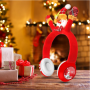 Casque écouteur Bluetooth décoré Noel avec Ornement Suspendu