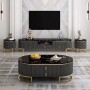 Ensemble Meuble TV et Table Apéritif BML E66-1/E66 – 2 Pièces - Noire