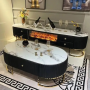 Ensemble Meuble TV et Table Apéritif BML E66-1/E66 – 2 Pièces - Noire
