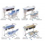 Ensemble Bureau et Chaise Double pour Enfants Apprentissage et Écriture