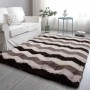 Tapis moquette Salon Moelleux en Fibre Fourrure de peau de mouton, 200cmx300cm Style moderne avec un effet épluché