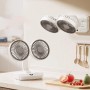 Mini Ventilateur à Double Tête, mural, 7000mAh, rechargeable, 10 heures d’autonomie