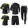 Ensemble de survêtements Sport 5 Pièces pour Homme Taille élastique en Polyester