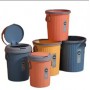 Poubelle compacte avec Couvercle 6L pour maison, salle de bain et bureau
