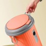 Poubelle compacte avec Couvercle 6L pour maison, salle de bain et bureau