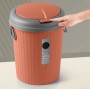 Poubelle compacte avec Couvercle 6L pour maison, salle de bain et bureau