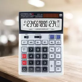Calculatrice professionnelle CITIPLUS à 14 chiffres - GT-14
