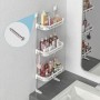 Etagère de Rangement Mural Multifonction à 3 Niveaux pour Salle de Bain