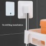 Etagère de Rangement Mural Multifonction à 3 Niveaux pour Salle de Bain