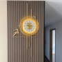 Horloge décorative Murale Moderne et Créative, en Métal et MDF, Mouvement silencieux