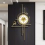 Horloge décorative Murale Moderne et Créative, en Métal et MDF, Mouvement silencieux