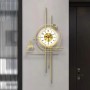 Horloge décorative Murale Moderne et Créative, en Métal et MDF, Mouvement silencieux