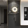Horloge décorative Murale Moderne et Créative, en Métal et MDF, Mouvement silencieux