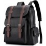 Sac à dos, Mochila en Cuir PU pour Homme et Femme, Étanche et Polyvalent