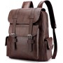 Sac à dos, Mochila en Cuir PU pour Homme et Femme, Étanche et Polyvalent