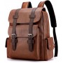 Sac à dos, Mochila en Cuir PU pour Homme et Femme, Étanche et Polyvalent