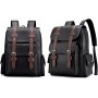 Sac à dos, Mochila en Cuir PU pour Homme et Femme, Étanche et Polyvalent