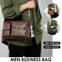 Sac à Main, Bandoulière à Étanche en cuir PU pour Homme, résistant aux rayures et imperméable