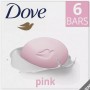 Lot de 3 savon de douche Dove Pink Beauty Cream Bar (6 x 90g chacun), Pour une Peau Douce et Lisse
