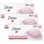 Lot de 3 savon de douche Dove Pink Beauty Cream Bar (6 x 90g chacun), Pour une Peau Douce et Lisse