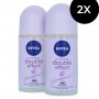 Lot de 2 Déodorants NIVEA Double Effect Roll-On - 2 x 50 ml