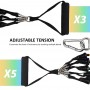 Corde de Traction Élastique Multifonctionnelle avec Barre d'Entraînement - en Caoutchouc (12 PCS)