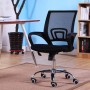 Chaise de bureau Oxford, Cadre en métal chromé et cuir PU, Hauteur réglable