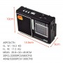 Radio Portable PX-K7BTS à Énergie Solaire & Connectivité Polyvalente, MW, FM, AM, TV, SW1-6