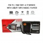 Radio Portable PX-K7BTS à Énergie Solaire & Connectivité Polyvalente, MW, FM, AM, TV, SW1-6