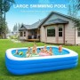 Piscine Gonflable domestiques, 3M/2M, en PVC robuste, gonflage facile, parfait pour toute la famille