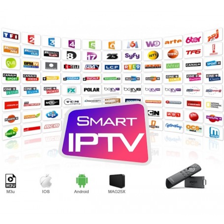Abonnement IPTV Premium 6 mois /12 mois, +40000 chaînes TV en direct, +165718 films et émissions en VOD, 300 ch. adultes