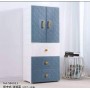 Armoire en Plastique 165 cm, Double Porte avec Tiroirs et Étagères, pour les vêtements, accessoires, jouets et autres