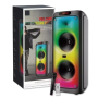 Woofer Haut-Parleur 10 pouces, 240 W avec Boîte en Bois Haute Puissance Rechargeable Bluetooth Karaoké