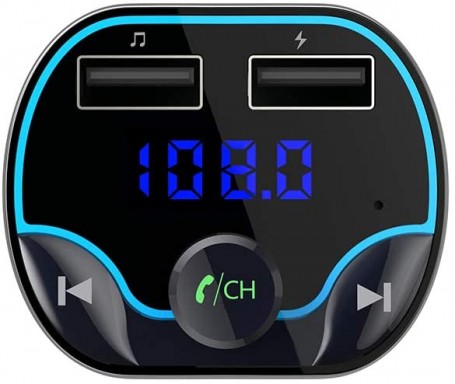 Transmetteur FM sans fil adaptateur allume-cigare X8 Bluetooth 4.2 MP3 Port  Usb*