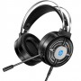 Casque Gaming HP, RGB avec Contrôle Filiaire , USB Compatible avec PC et PS4